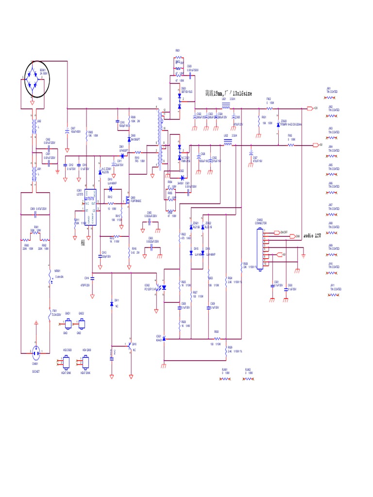 LD7575 Circuit and Pinout Details | PDF