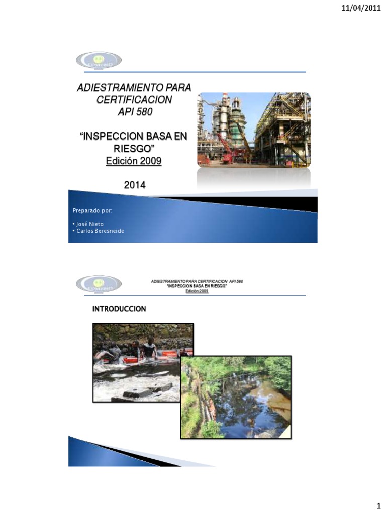 Presentacion API 580 | PDF | Probabilidad | Información