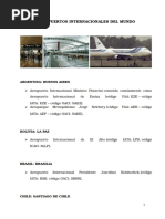 Codigos IATA Internacionales - Hoja 1 | PDF | Aeronáutica | Aviación