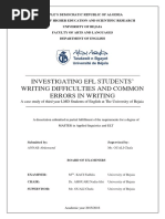 Download Investigating Efl Students Writing Difficulties and Common Errors in Writing by Rafa Cruze SN317924068 doc pdf