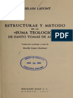 Estructuras y Metodo en La Suma Teologica de Santo Tomas de Aquino - Ghislaim Lafont