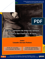 Poema. El Hijo y Hermano de Todos Los Tiempos. Poema A San Francisco de Asís. Lizandro Serrano Pacheco.