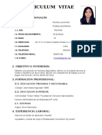 Curriculum Vitae: 1. Datos Personales