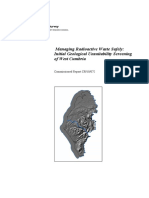 Managing Radioactive Waste Safely: Initial Geological Unsuitability Screening of West Cumbria