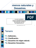 Desastres de Origen Natural733