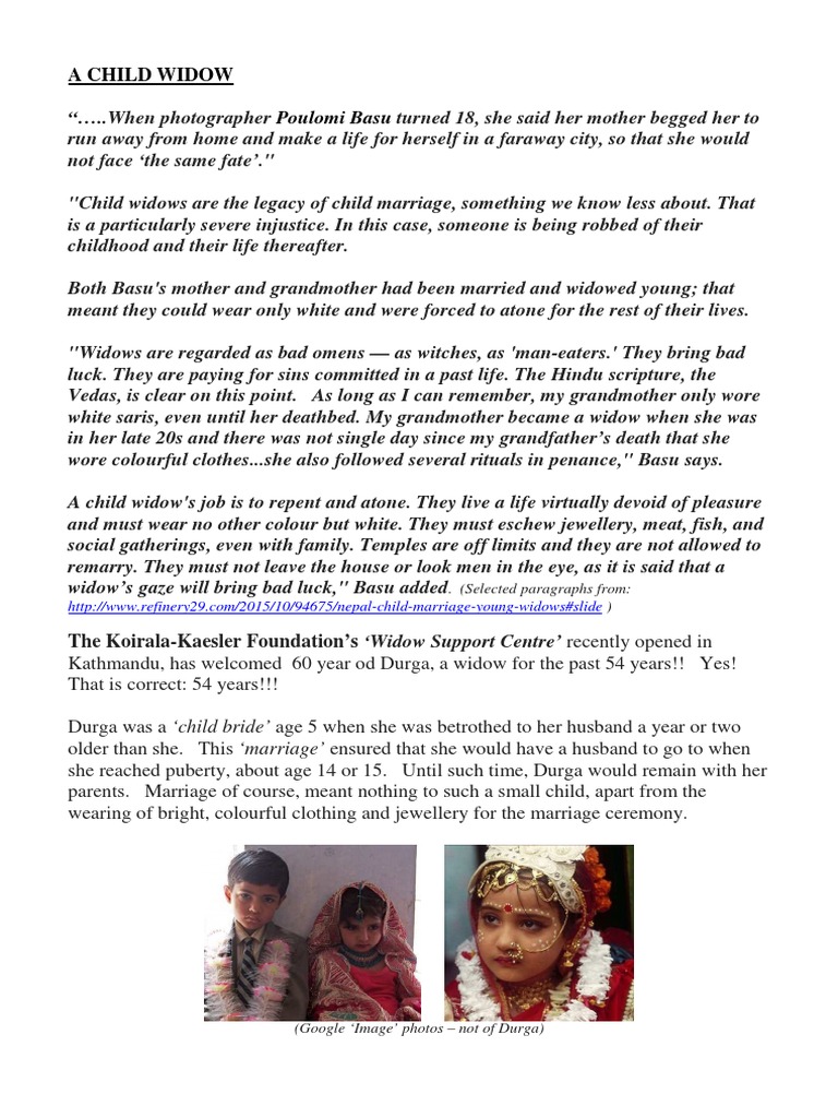 essay about child marriage in nepali