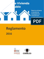 Reglamento 2016 Fondo de Vivienda