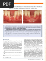 Miller Classification of Tissue Recession | PDF | Periodontology ...