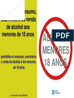 Carteleria Prohibida Venta de Alcohol a Menores