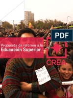 Reforma A La Educación Superior - Fundación Crea