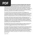 Security Council Press Statement on Escalation of Fighting in Juba