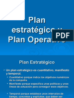 Plan Operativo y Plan Estratégico