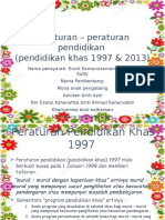 Peraturan – peraturan pendidikan