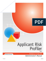Applicant Risk Profiler Test Manual.pdf