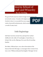 Ilvermorny School of Witchcraft and Wizardry - JK Rowling