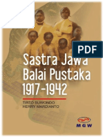 Sastra Jawa Balai Pustaka 1917 - 1942
