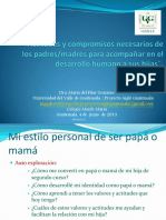 Actitudes y Compromisos de Los Padres II Curso 2013