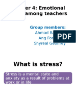 Chapter 4: Emotional Stress Among Teachers: Group Members