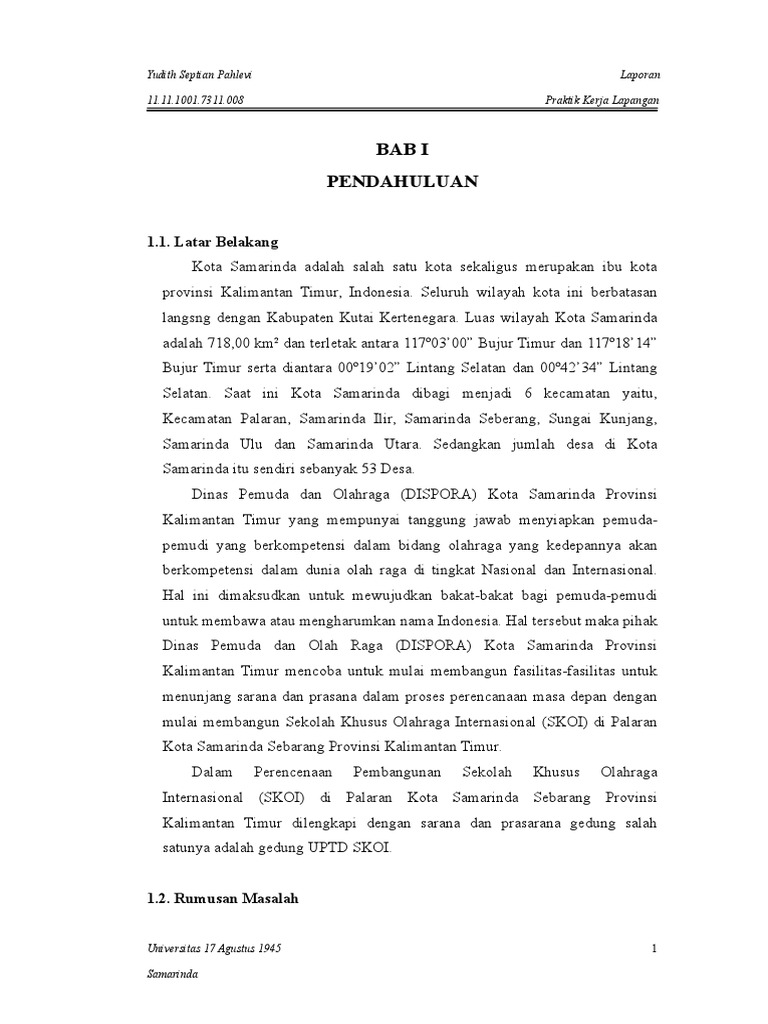 Laporan Pkl Teknik Sipil