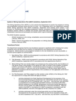 Edg11 Format and Guideline For The Preparation of A Mining Operation Plan MOP Small Mine Version