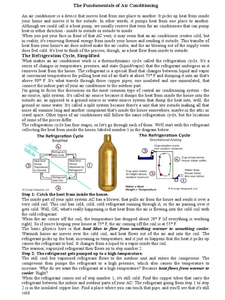 Understanding Air Conditioning Basics | PDF | Air Conditioning ...