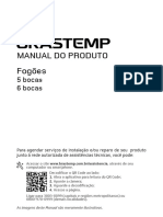 Fogões 5 e 6 Bocas 2016 Manual de Instruções