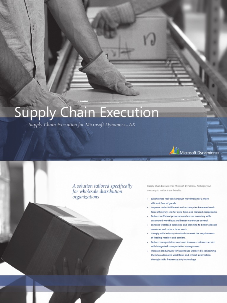 Ax Supply Chain Execution Brochure | PDF | Supply Chain | Microsoft