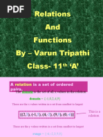 Relations and Functions by - Varun Tripathi Class-11 A'