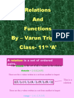 Relations and Functions by - Varun Tripathi Class-11 A'