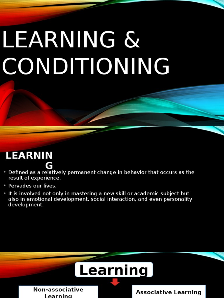 Understanding Learning and Conditioning | PDF | Classical Conditioning ...