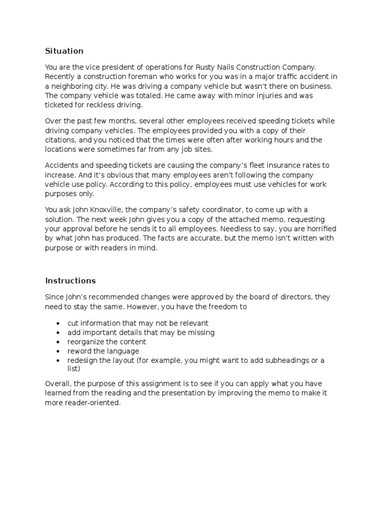 Company Vehicle Use Policy Update | PDF | Traffic Ticket | Memorandum
