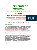 Definición de Mineral