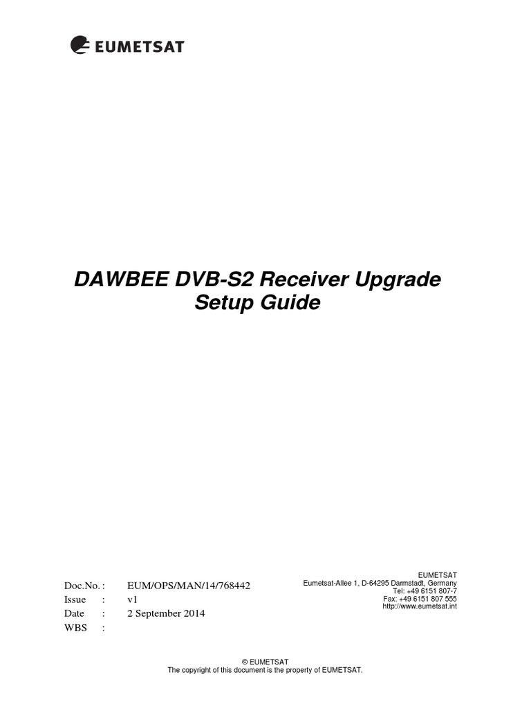 DAWBEE DVB-S2 Receiver Upgrade Setup Guide | PDF | Usb | Device Driver
