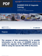 Dawbee Dvb-s2 Upgrade Training