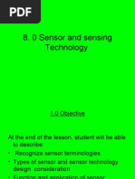 C8: Sensor and Sensor Technology