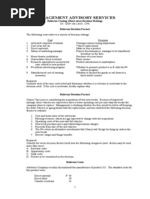 Relevant Costing (2)