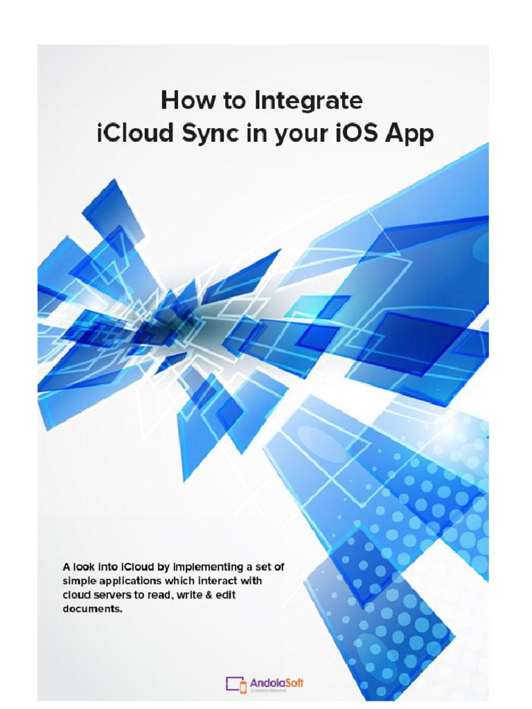 How To Integrate ICloud Sync in Your App PDF I Cloud Ios
