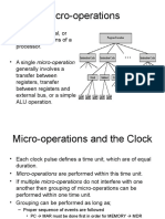 Micro-operations and the CPU Clock