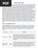 Piaget's Four Stages PDF