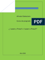 Alfredo Eidelsztein - Lacan y Freud o Lacan o Freud