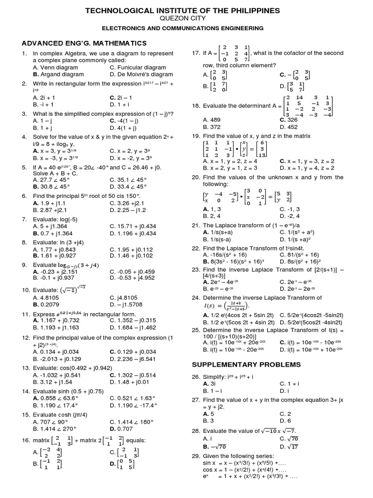 Advanced Eng'g. Mathematics With Answers Matrix (Mathematics