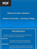 Methods of Data Collection