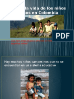 Exposiciones contextualizacion Vida de los niños campesinos en Colombia
