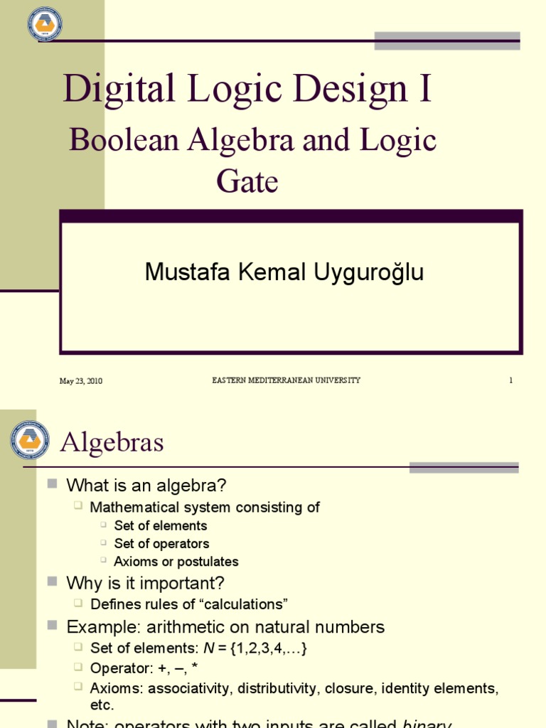 Boolean Algebra and Logic Gates | PDF | Hardware Description Language ...
