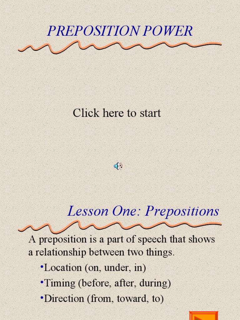 Preposition Power Mini | PDF