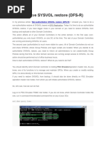 Authoritative SYSVOL Restore