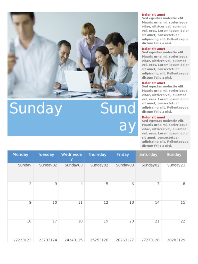 Weekly Schedule Overview | PDF