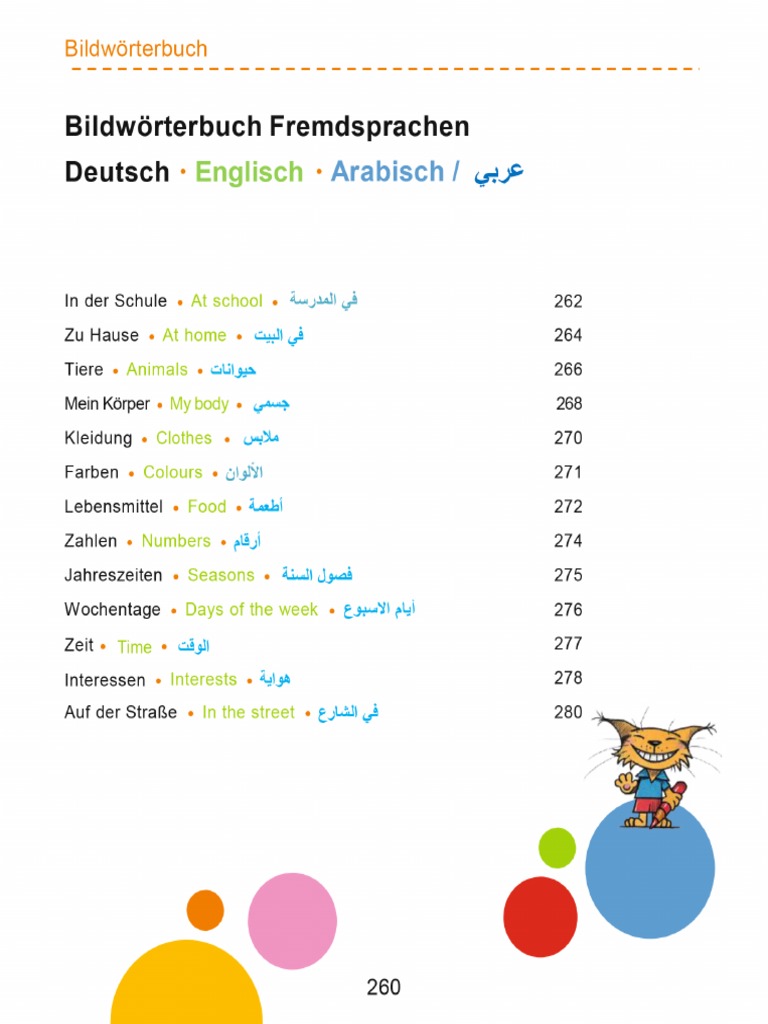 Bildwörterbuch Arabisch Deutsch Klein