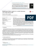 Metallurgical Failure Analysis of a Cracked Aluminum 7075 Wing Internal Angle