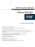 Parts Guide Manual: Bizhub PRO 951 A4Ew